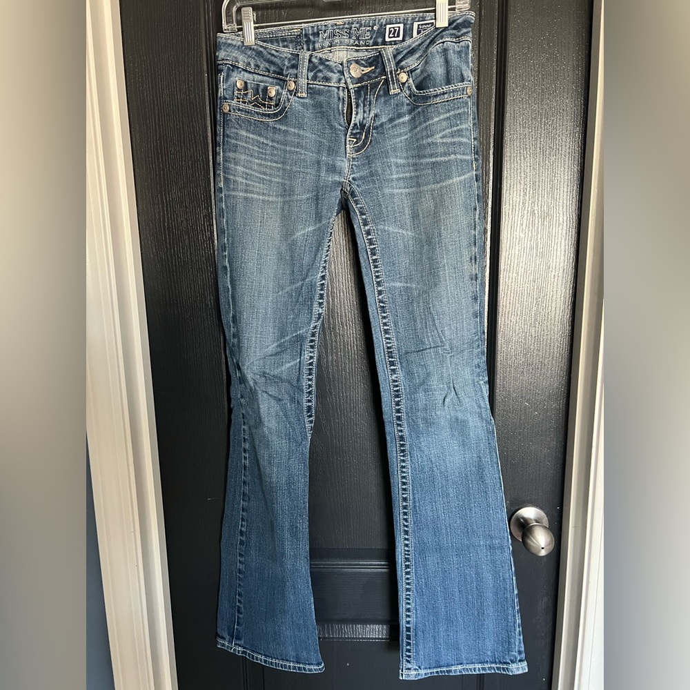 Miss Me Blue Boot Cut Jeans Classic Denim